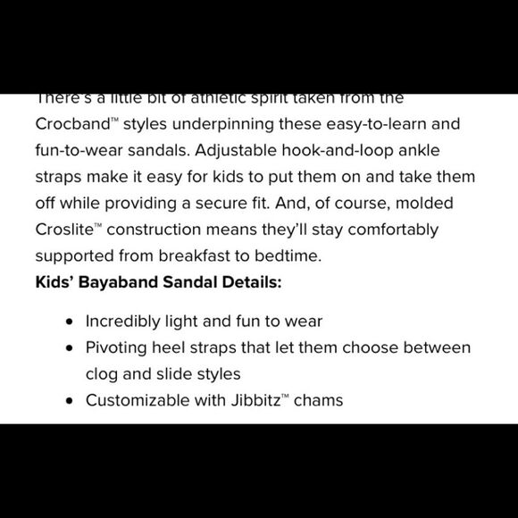 Crocs  Bayaband Clog Sandals Blue Size 3 - Picture 8 of 8